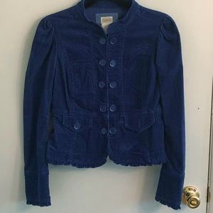 Cidra Anthropologie corduroy blazer sz 6